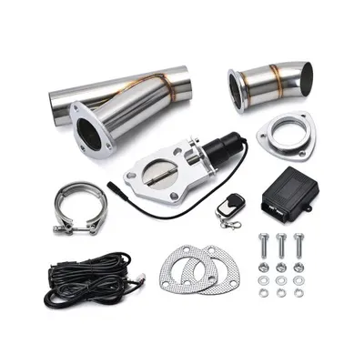 Kit cut off valve V evacuare auto cu telecomanda si colier V-band 76 mm inox Cod: TYV001/76
