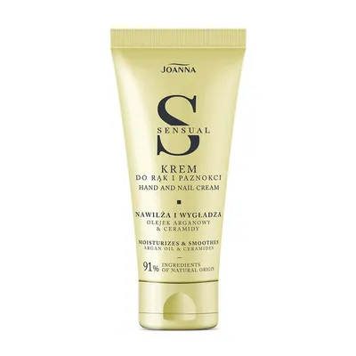 Crema hidratanta pentru maini si unghii cu Ulei de Argan si Ceramide Sensual, Joanna | 100 g