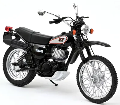 Model de colecție NOREV Modern: Motociclete - Yamaha XT500 (1988) (Black/ Silver)