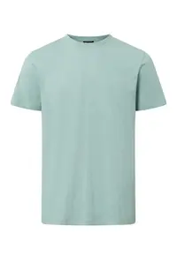Tricou oversized cu guler rotund 30035985 - Albastru deschis