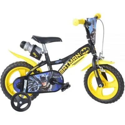 Bicicleta copii 3-5 ani, 12 inch, Batman, Dino Bikes DB612LBT