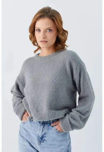 Pulover dama - Tricot - Gri