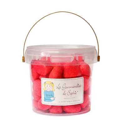Galetusa cu bomboane in forma de capsuni - fraises