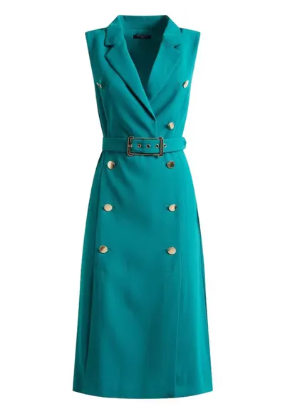 Rochie - Poliester - Verde -
