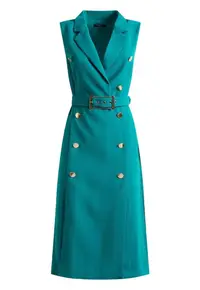 Rochie - Poliester - Verde -