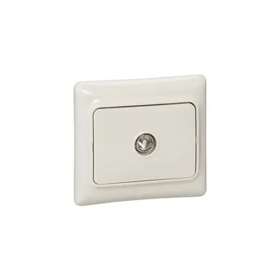 Television priza Kaptika - flush mounting - male connector - ivory