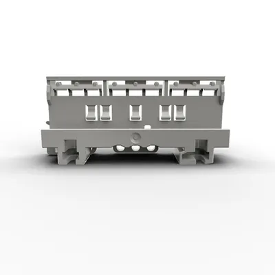 Mounting carrier; for Ex applications; 221 Series - 6 mm²; for DIN-35 rail mounting/screw mounting; light gray