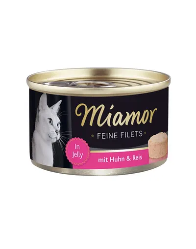 MIAMOR Conserva pentru pisica, file de pui si orez in aspic 100g