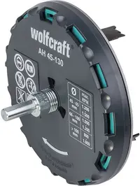 Fierăstrău circular cu lame interschimbabile Wolfcraft - AH, Ø45 - 130 mm