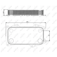 Radiator ulei, ulei motor NRF 31203