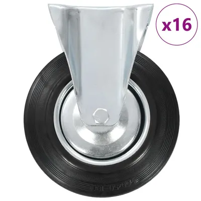 vidaXL Roți fixe, 16 buc., 200 mm