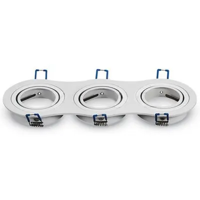 Corp spot 3XGU10 alb unghi reglabil V-TAC SKU-3603