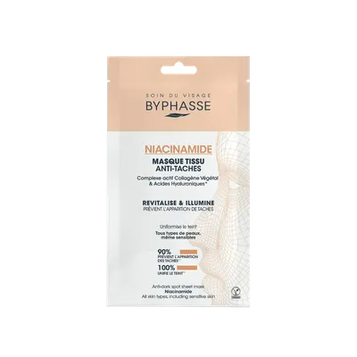 Masca servetel pentru petele pigmentare cu niacinamide, 18ml, Byphasse