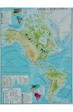 America. Harta Fizica + Harta Politica A3