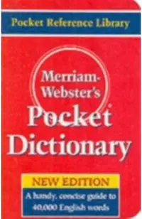 Merriam-Webster's Pocket Dictionary