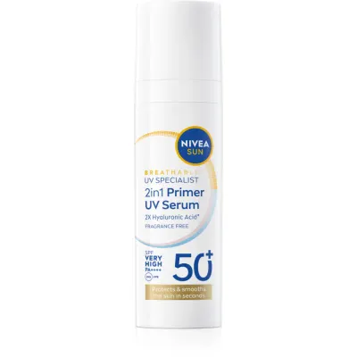 NIVEA SUN Daily UV Serum baza pentru machiaj 2 in 1 SPF 50+ 30 ml