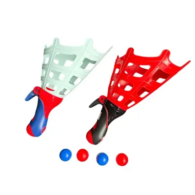 Set joc interactiv Spiderman, Catch Ball, multicolor, 2 cosuri si 4 bile, pentru