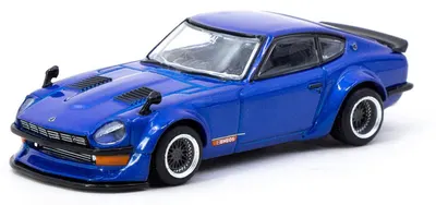 Model de colecție Tarmac Contemporary: Automobile - Nissan Fairlady Z S30 Widebody Designed by Jon Sibal, blue