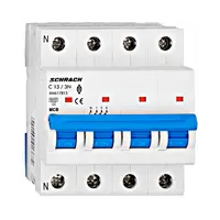 Intrerupator automat tetrapolar MCB, AMPARO 6kA, C 13A, 3P+N