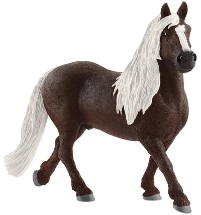 Figurina Schleich Farm World Horses - Armasar Black Forest cu coama alba