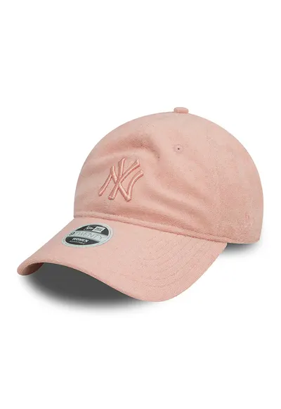 Sapca baseball texturata NY Yankees - Roz prafuit