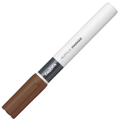 Marker acrilic Carioca Plus - Van Orton, 2.0 mm, maro