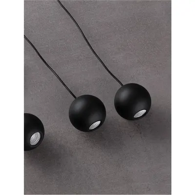 Sistem iluminat pe sina IMAGINE Nisipiu Negru Aluminiu 6W 48V 150mA 474lm Cree CRI>90 UGR<6 Beam Angle 60° 3000K IP20 Driver Included