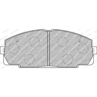 Set placute frana, frana disc FERODO FVR1884