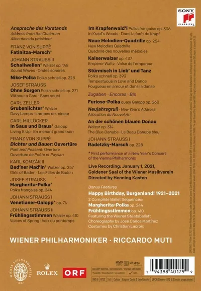 Neujahrskonzert / New Year's Concert 2021 (DVD)