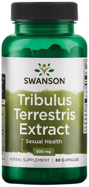 Tribulus Terrestris Extract, 500 mg, 60 capsule, Swanson