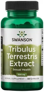 Tribulus Terrestris Extract, 500 mg, 60 capsule, Swanson