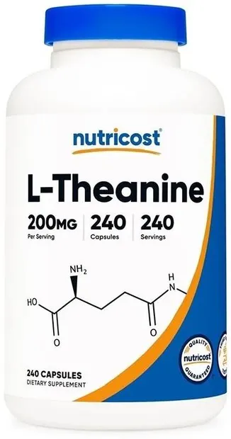 L-Theanine, 200 mg, 240 capsule, Nutricost