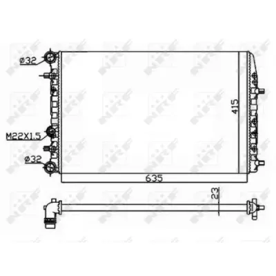 Radiator, racire motor NRF 50542