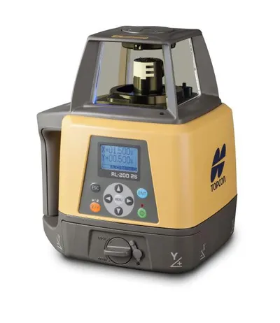 Nivela laser rotativa de constructie multifunctionala RL-200 2S (2 planuri, pantă digitală-2 axe) - Topcon