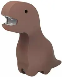 Figura de clădire Raya Toys - Dinozaur magnetic, maro