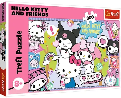 Puzzle Trefl din 300 piese - Hello Kitty: Trio nebun
