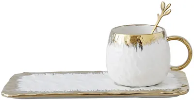 Set pentru bauturi calde Morello - Delicious White, 250 ml, 3 părți