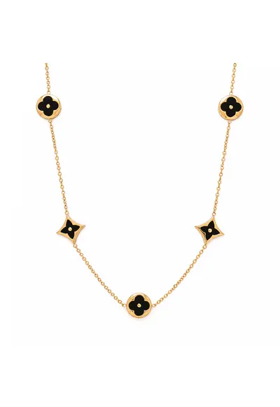 Colier LV Black&Gold
