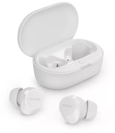 Căști wireless Philips - TAT1209WT/00, TWS, albe
