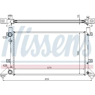 Radiator, racire motor NISSENS 65231A