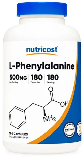 L-Phenylanine, 500 mg, 180 capsule, Nutricost