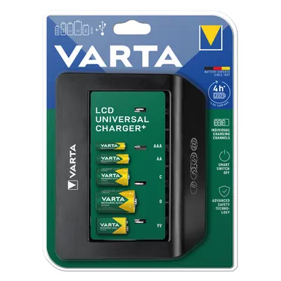 Incarcator acumulatori Ni-Mh, universal cu LCD, 57688 Varta