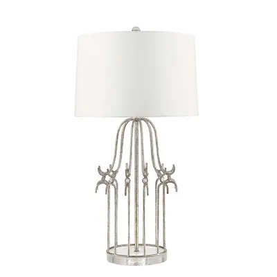 Veioza Stella 1 Light Table Lamp – Distressed Silver