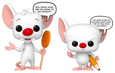 Set de figurine Funko POP! Animation: Pinky & The Brain - Pinky & The Brain (Glows in The Dark) (Special Edition)