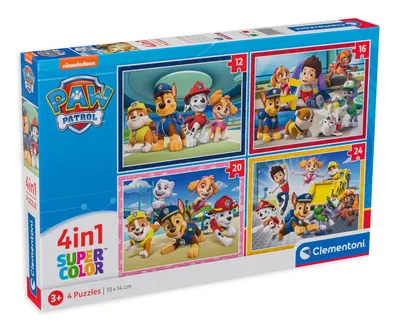 Puzzle Clementoni 4 în 1 - Patrula cățelușilor