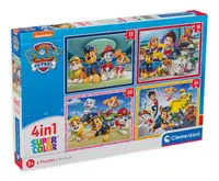 Puzzle Clementoni 4 în 1 - Patrula cățelușilor