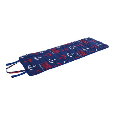Pernă pentru scaun de grădină roșie/albastră pentru șezlong 52x148 cm Anchors – B.E.S.