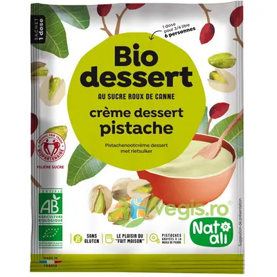 Desert Crema cu Fistic fara Gluten Ecologic/Bio 60g