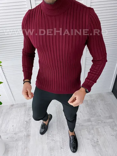 Helanca barbati slim fit grena B2736 S