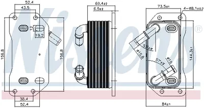 Radiator ulei termoflot potrivit VOLVO S60 II, S80 II, S90 II, V40, V60 I, V70 III, XC40, XC60 I, XC70 II 1.5 2.0 09.13